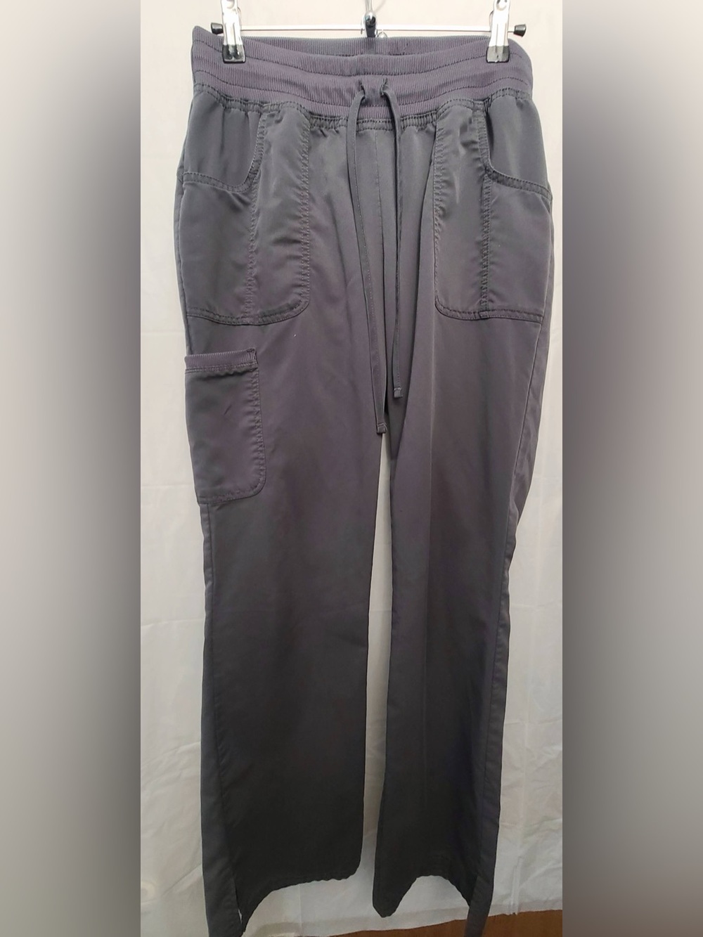 Scrubstar Women's Charcoal Gray Cargo Scrub Pants Medical Surgical- Size Small